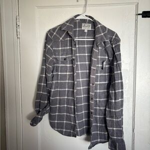 Lucky brand grey button down, small